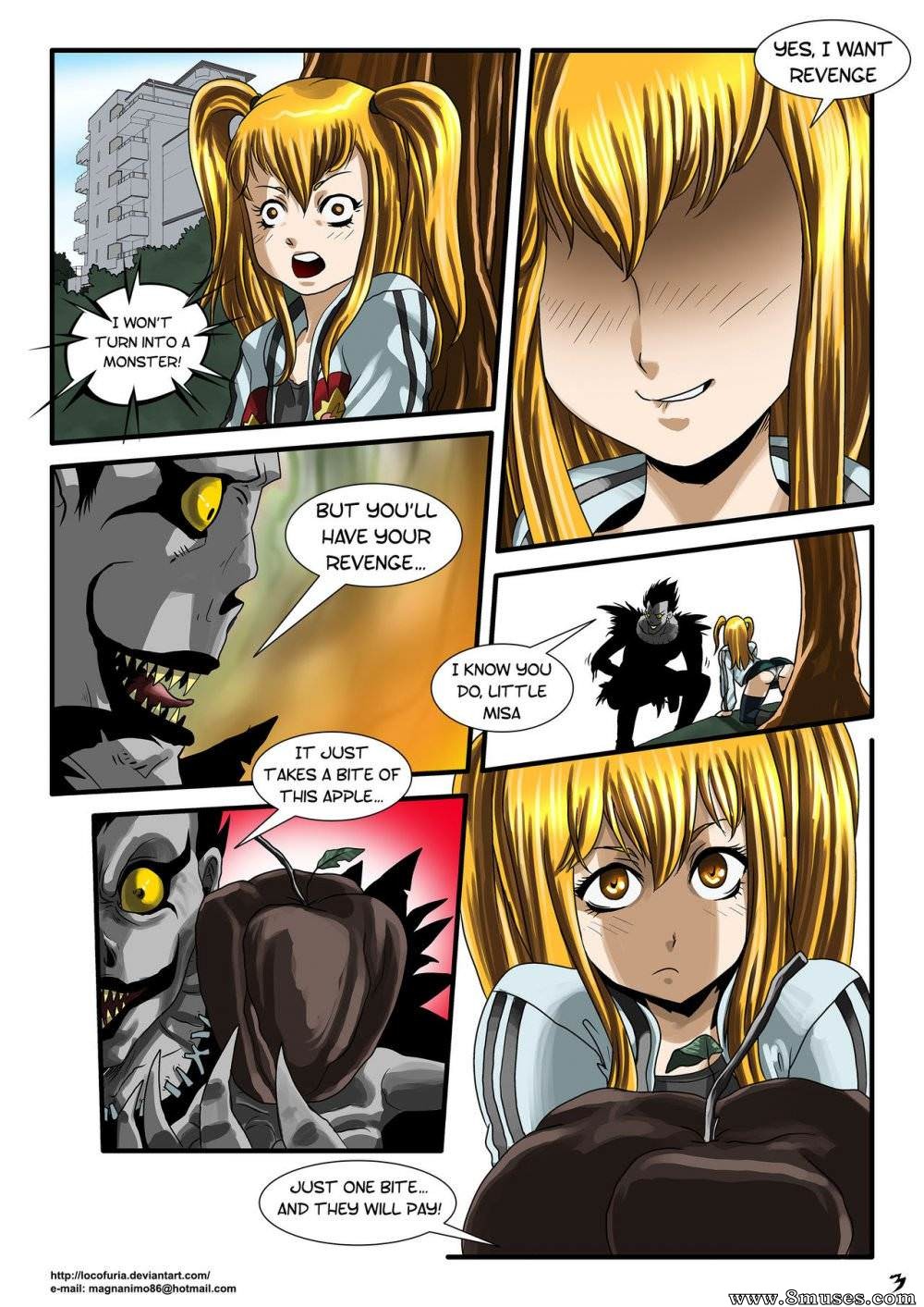 Death Note Porn: Ryuk y Misa fucking — page 5