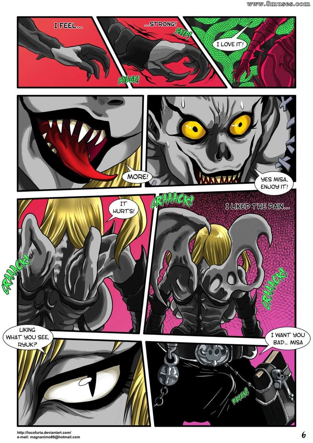 Death Note Porn: Ryuk y Misa fucking — page 8