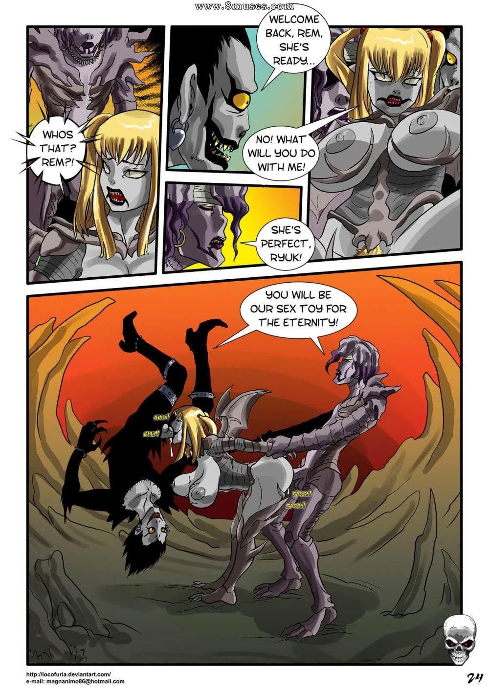 Death Note Porn: Ryuk y Misa fucking — page 26