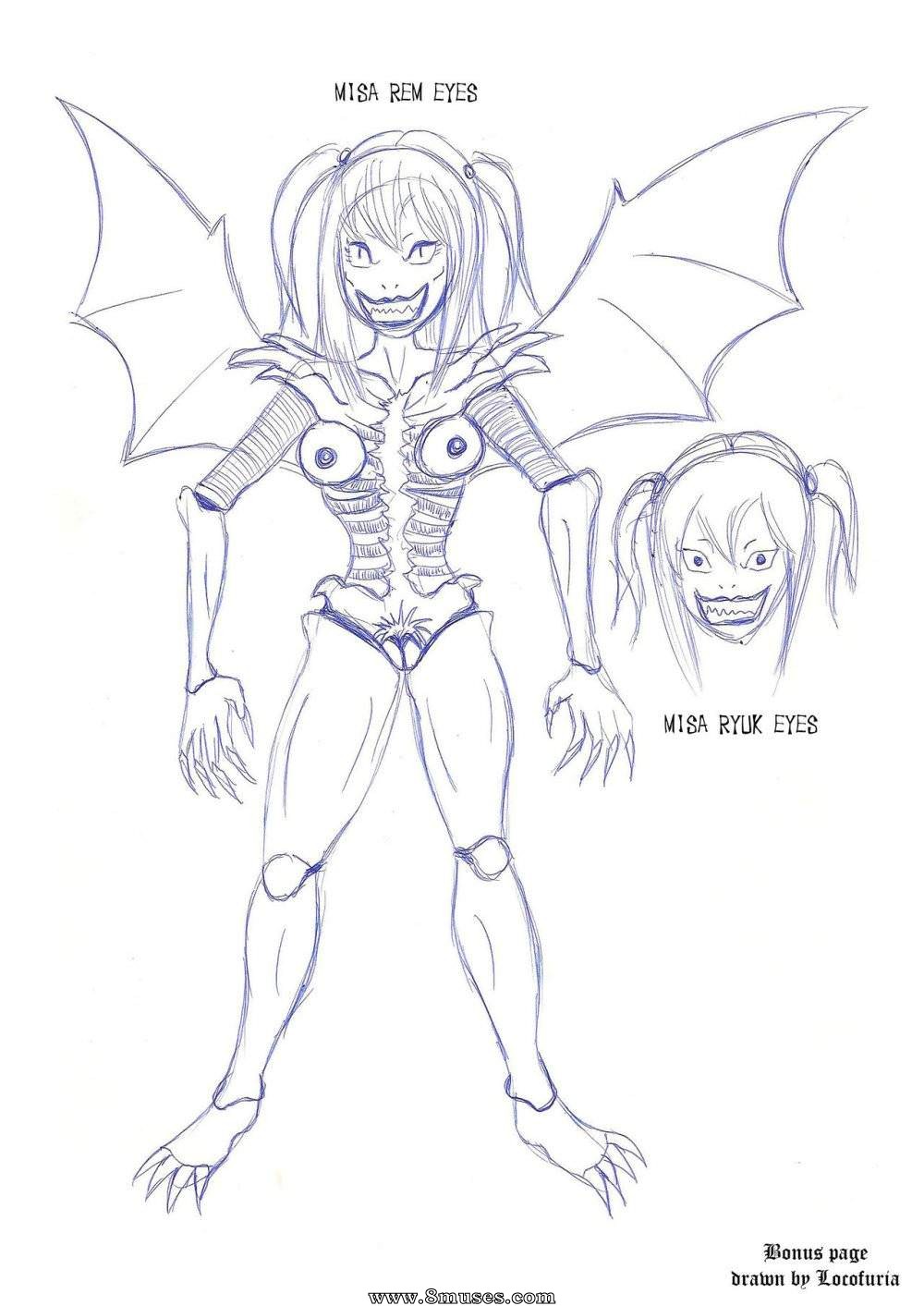 Death Note Porn: Ryuk y Misa fucking — page 32