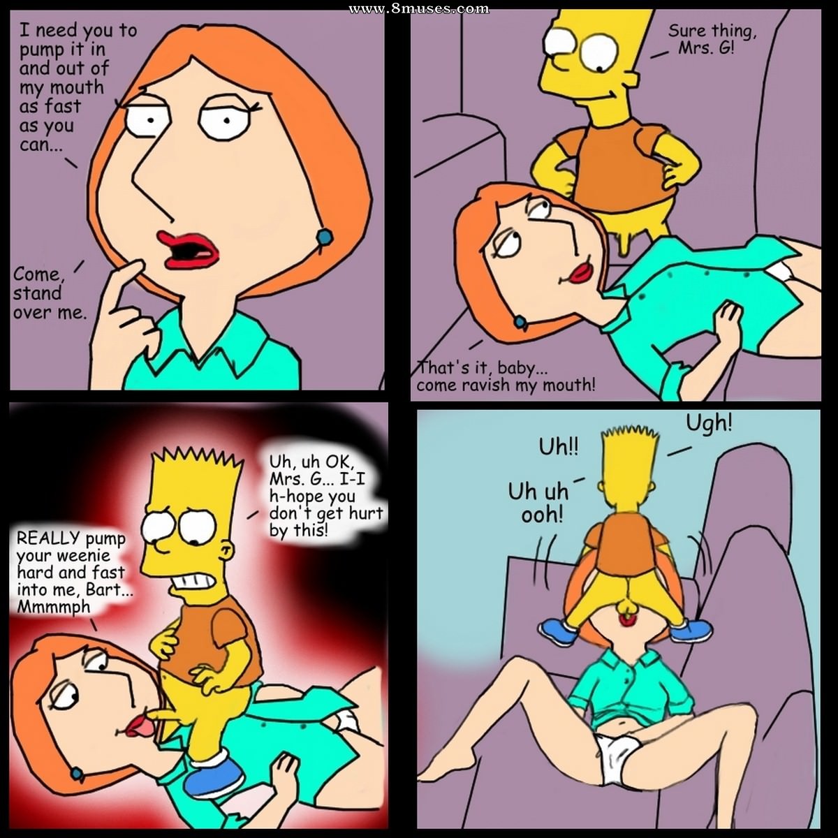 Family Guy Bart simpson and Lois Griffin fucking — page 8