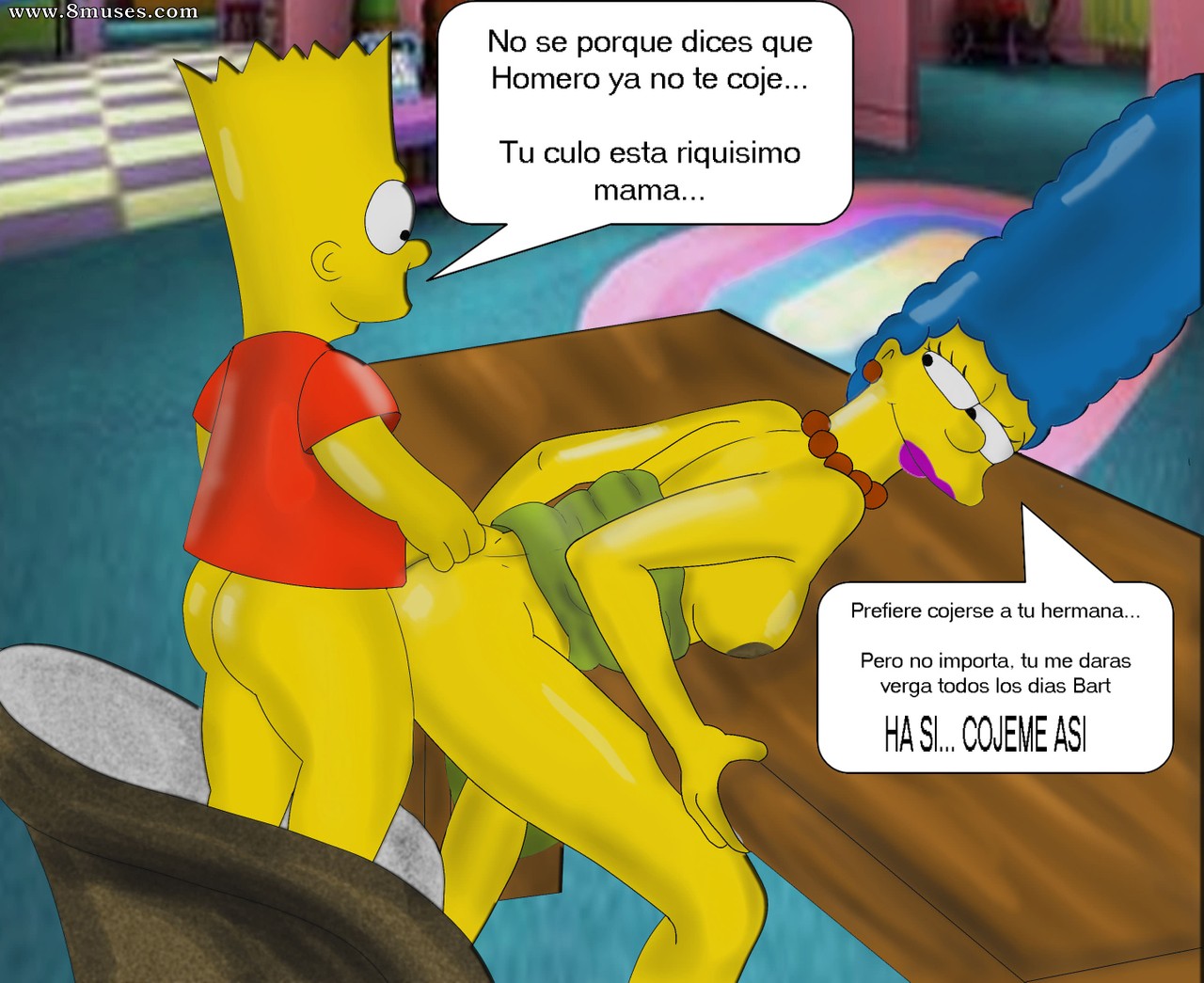 Incest: Marge Simpson fucking with Bart — page 13