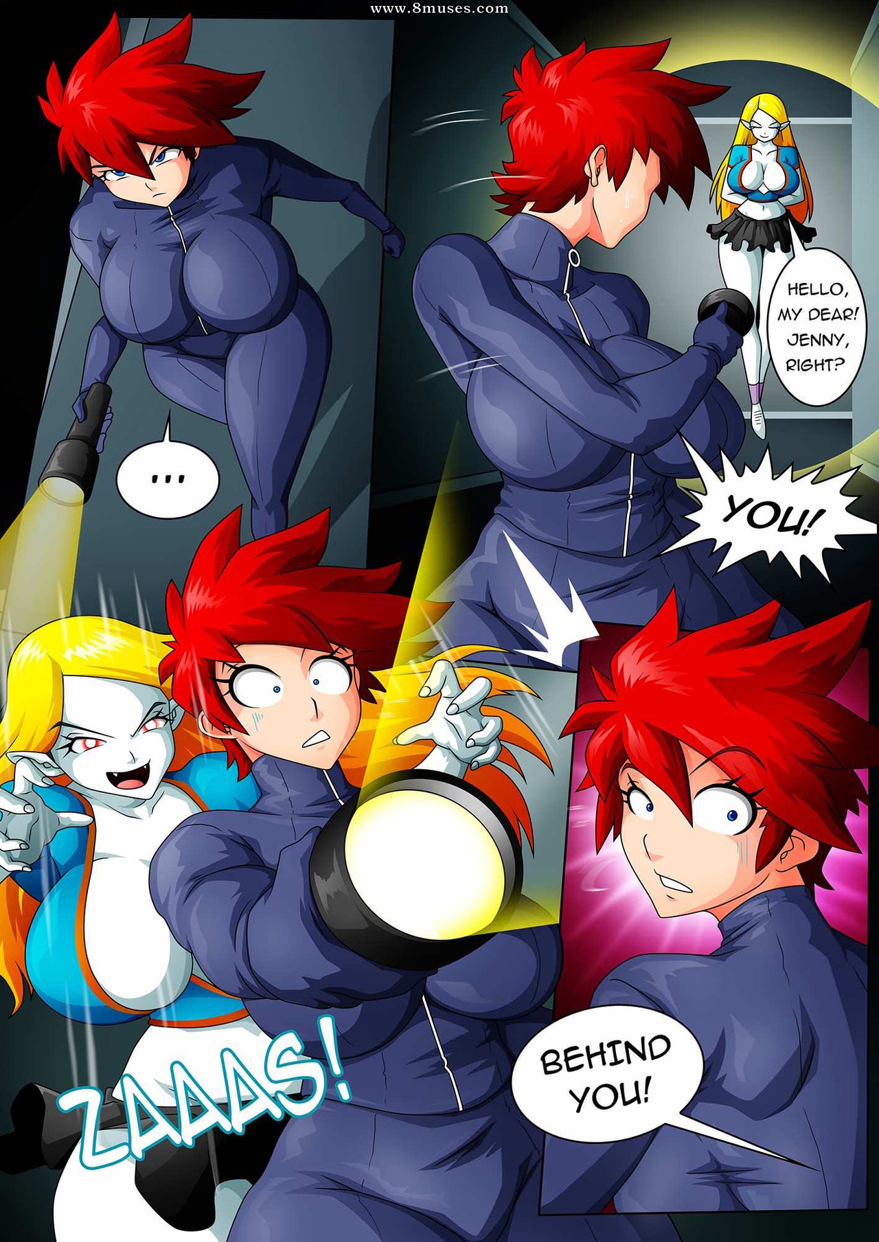 Lesbian schoolgirls fucking in School Hunting — page 8
