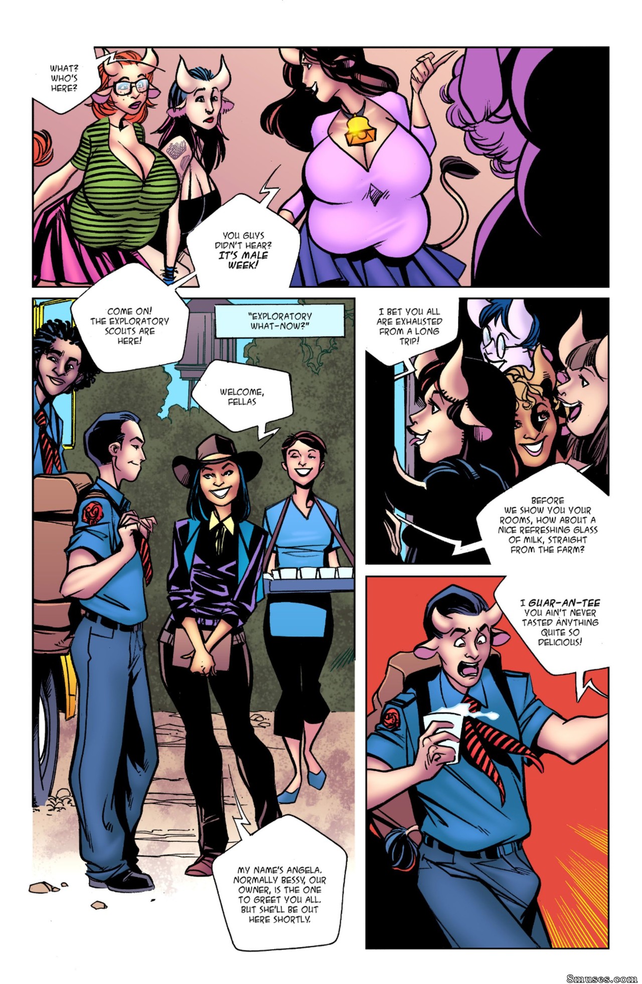Milffur: Cow woman fucking — page 57
