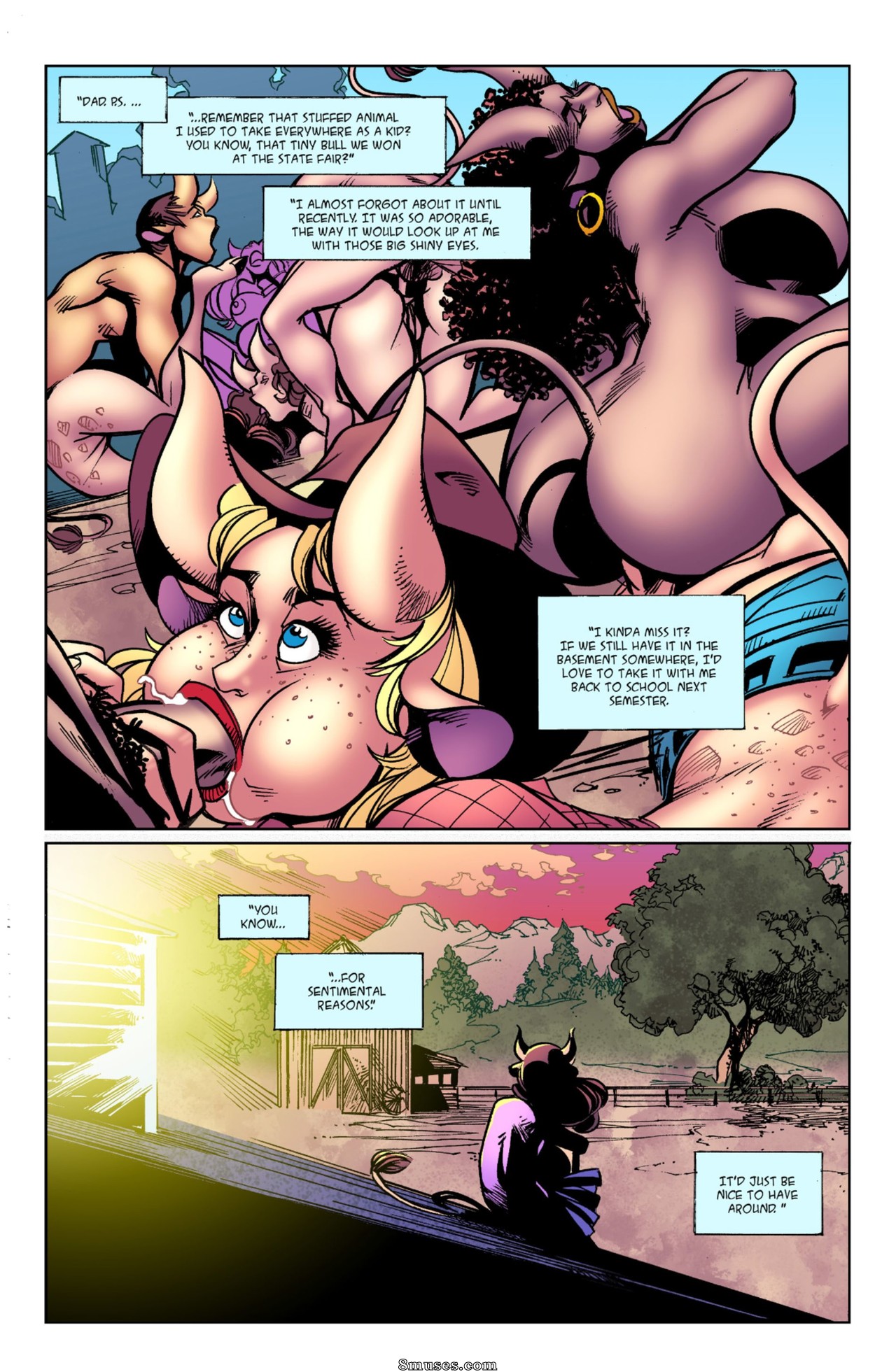 Milffur: Cow woman fucking — page 59