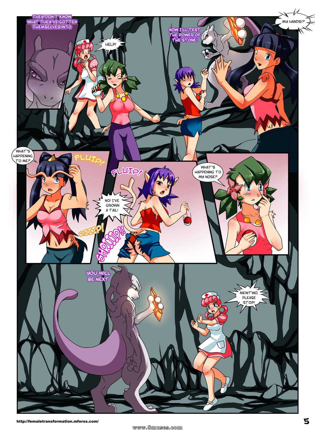 Nurse Joy fucking with Mewtwo / Pokeporn — page 8