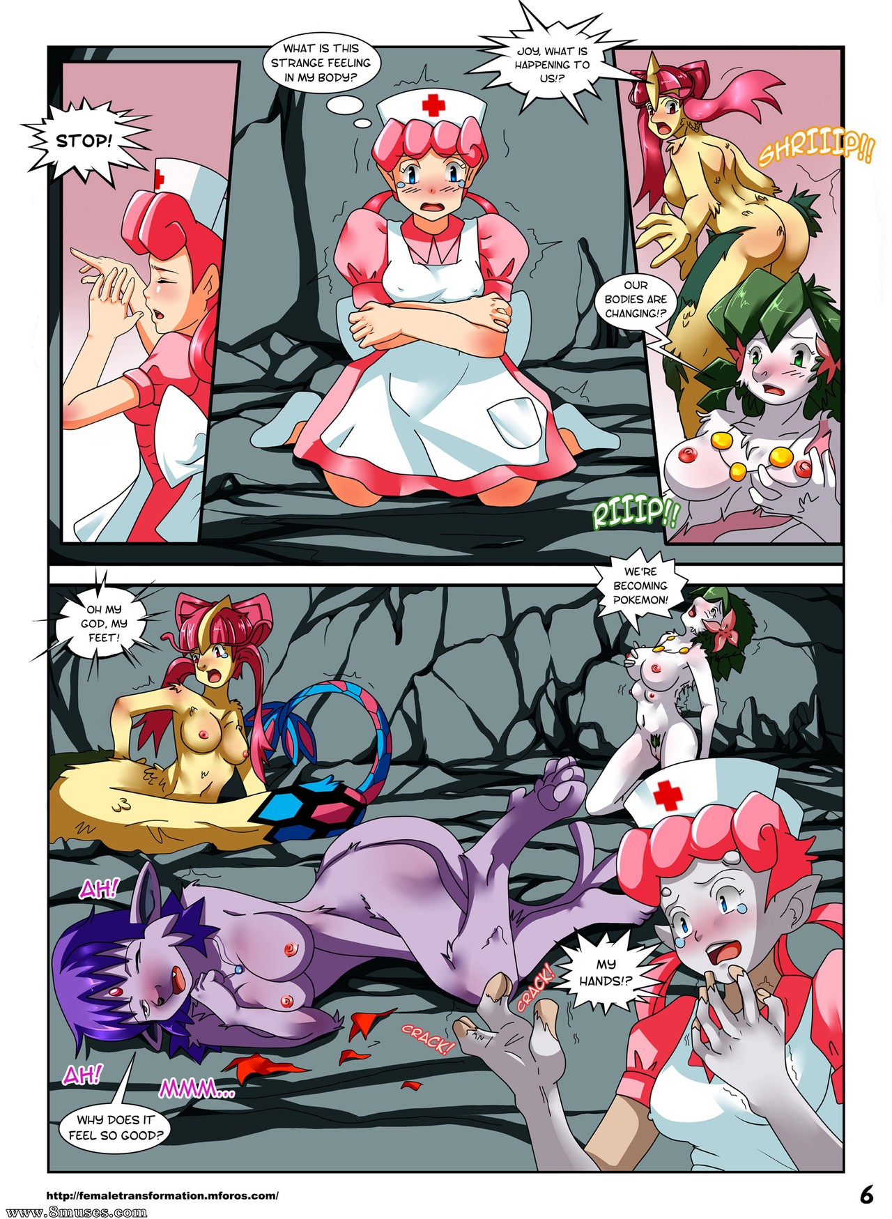 Nurse Joy fucking with Mewtwo / Pokeporn — page 9