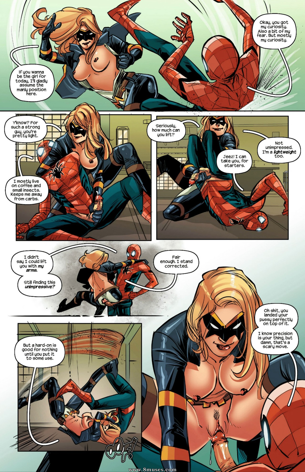 Spiderman victimizing the villain — page 8