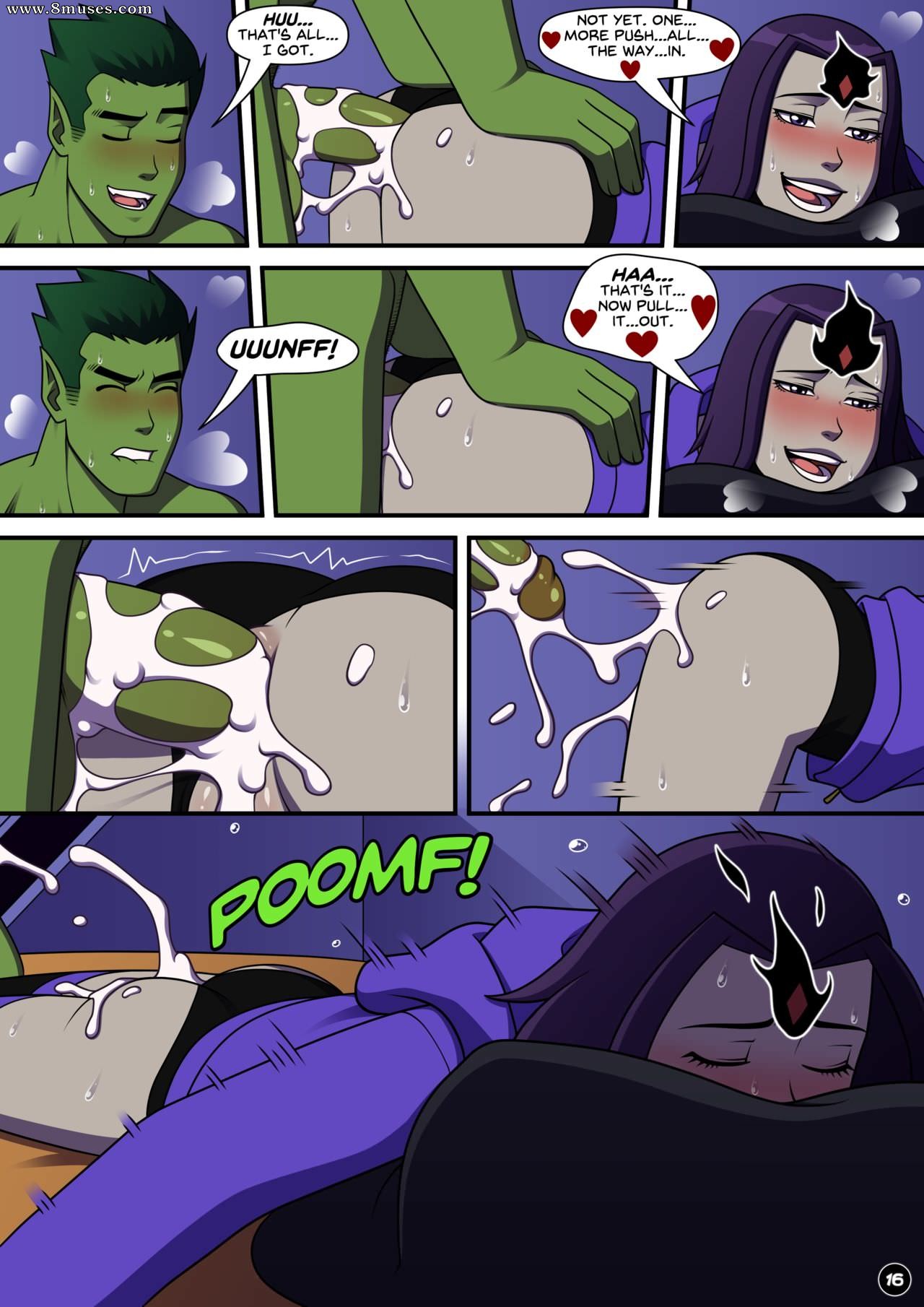 Teen Titans porn Raven fucking with beast boy — page 34