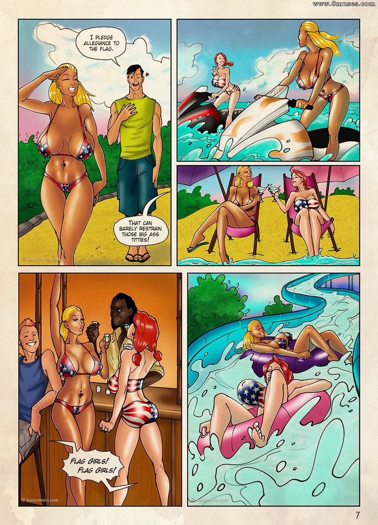 The Flag Girls Get Fucked: Kaos Comics — page 8