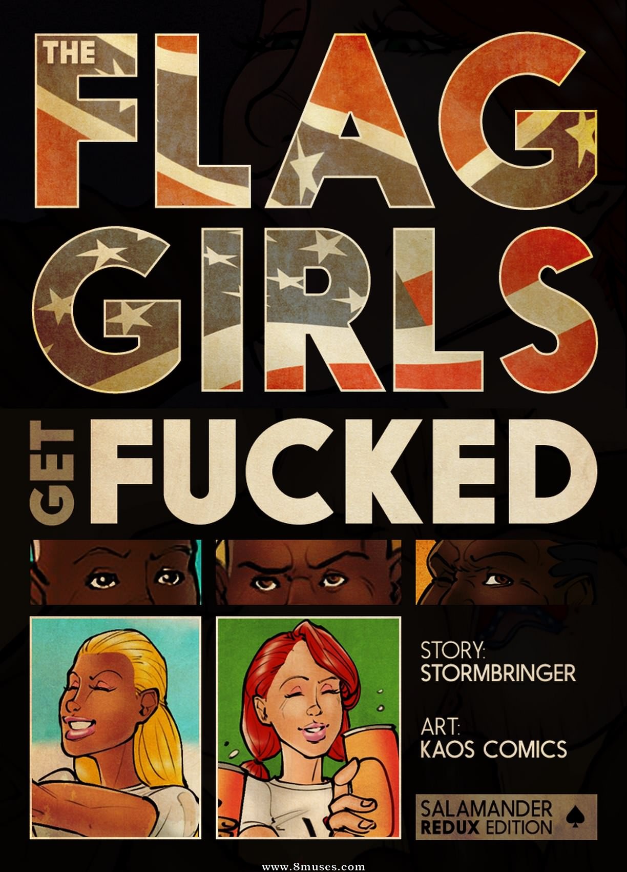 The Flag Girls Get Fucked: Kaos Comics