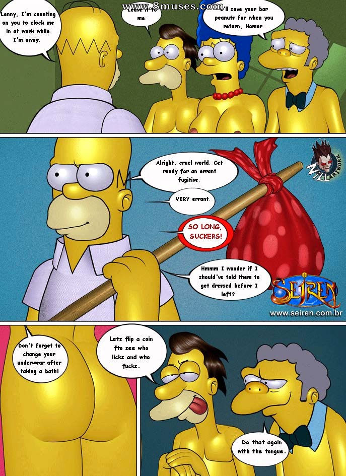 The Simpsons porn The family orgy — page 28