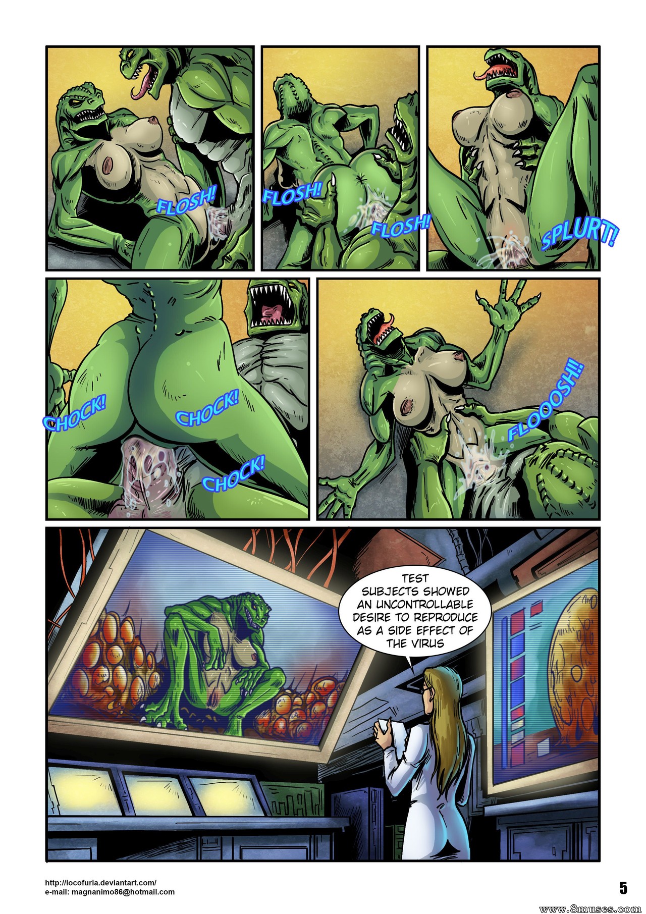 Veronica T-Virus Beastiality Comic — page 8