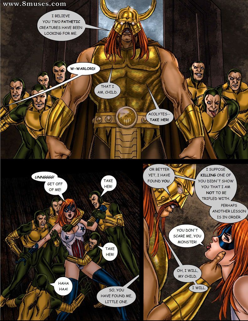 9 Superheroines vs Warlord — page 12