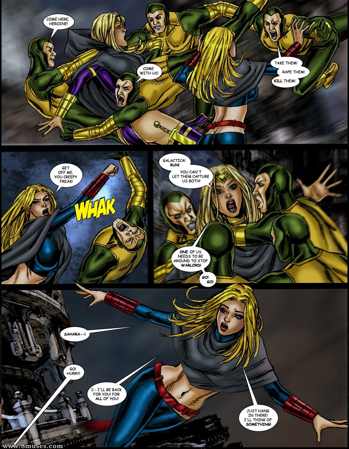 9 Superheroines vs Warlord — page 29