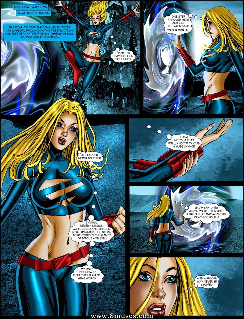 9 Superheroines vs Warlord — page 51