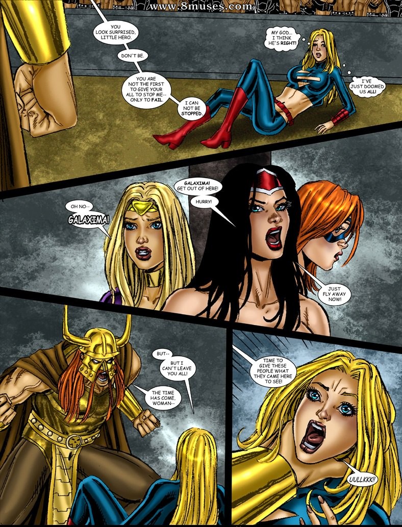 9 Superheroines vs Warlord — page 58