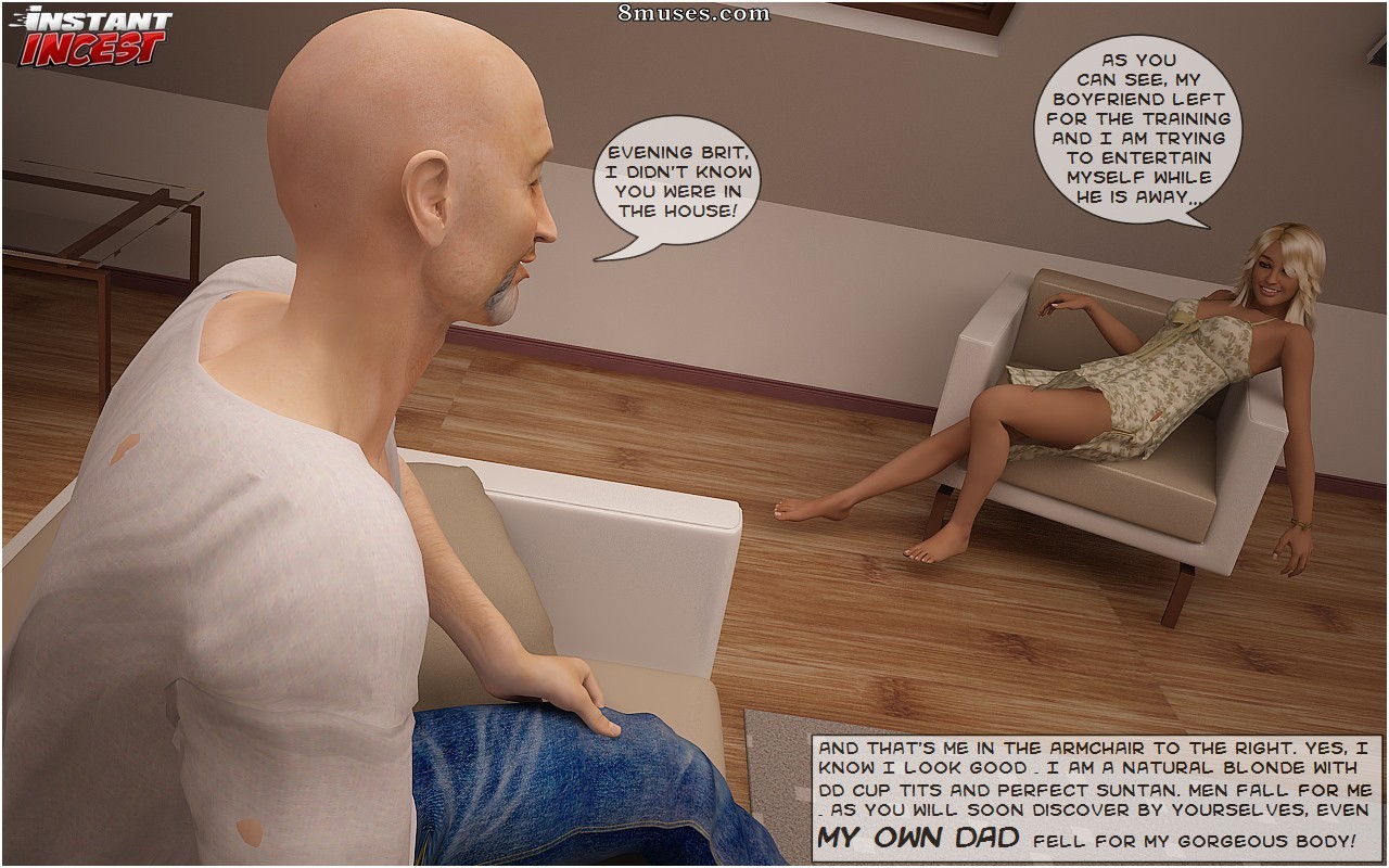 Blond bombshell screwed by her dad — page 2