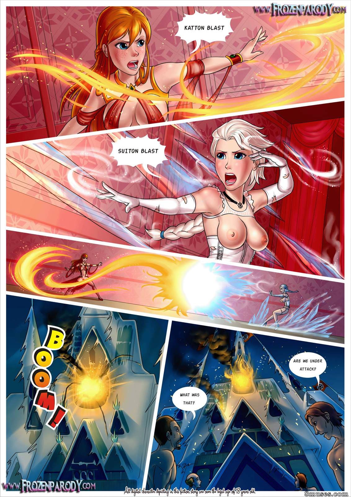 Frozen Parody 8 - Threesome Sex — page 5