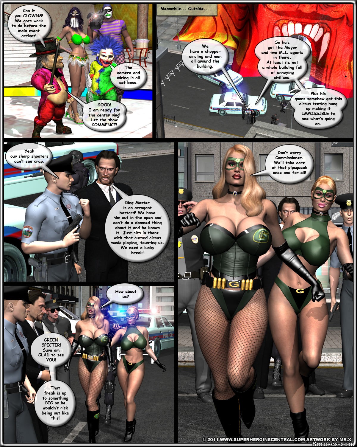 Green Specter and Specter Girl - The Greatest Show On Earth — page 69