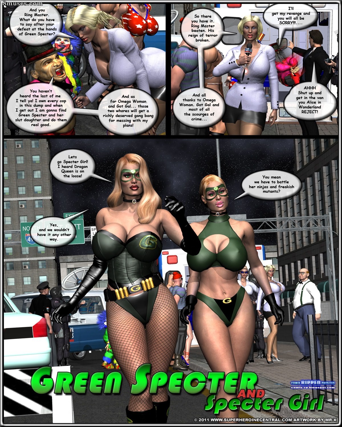 Green Specter and Specter Girl - The Greatest Show On Earth — page 99