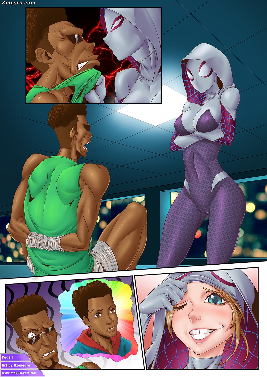 Gwen Stacy's Amazing Footjob Fucktime — page 10