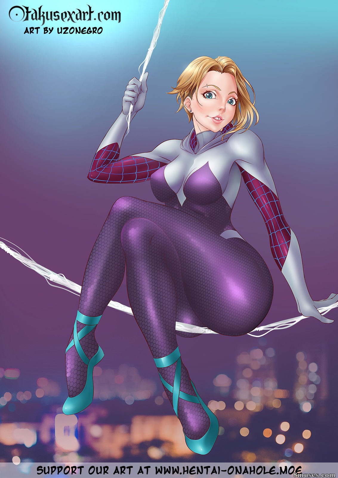 Gwen Stacy's Amazing Footjob Fucktime — page 12
