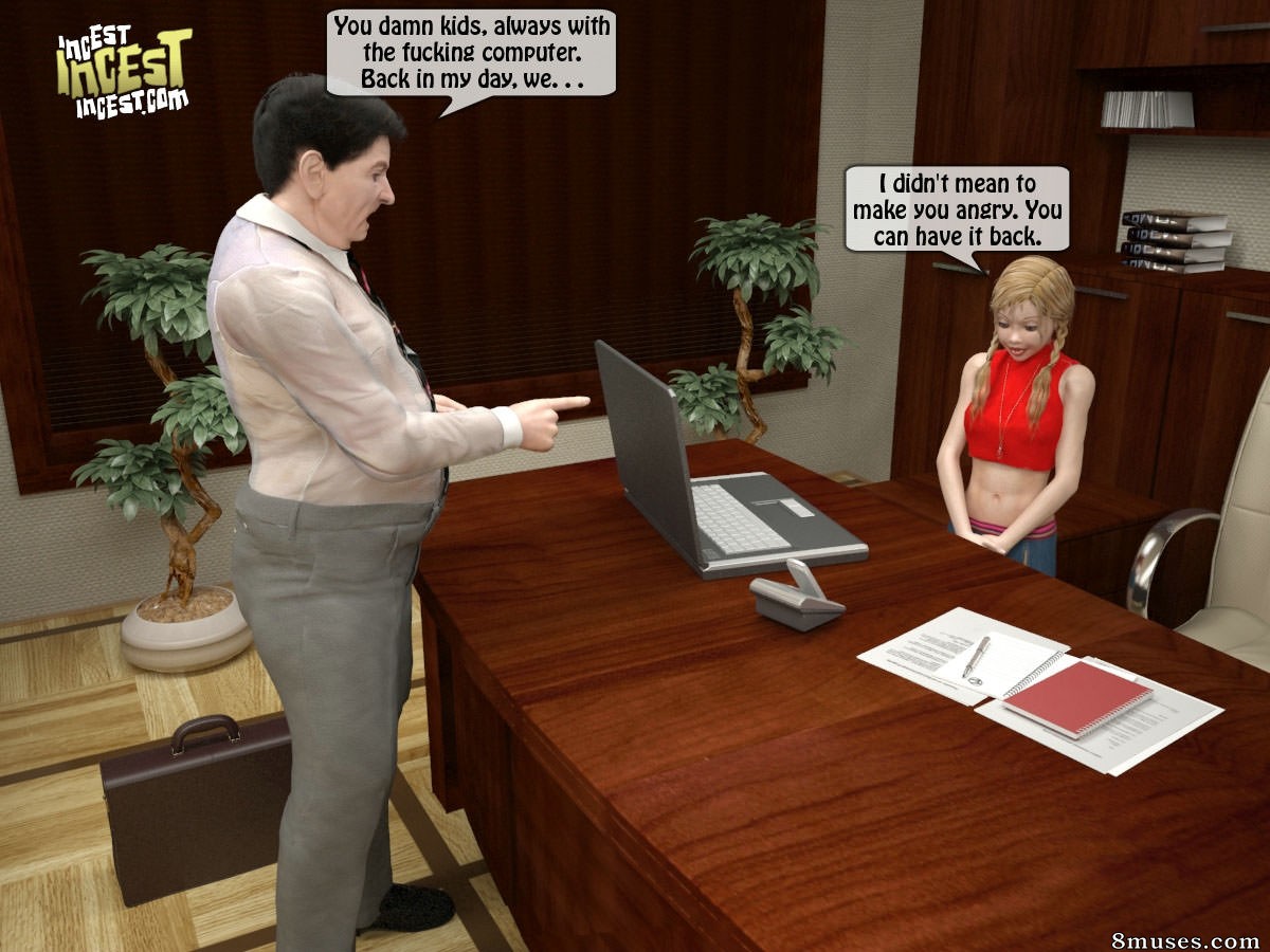 Naughty Granddaughter Plays with Grandpa — page 3