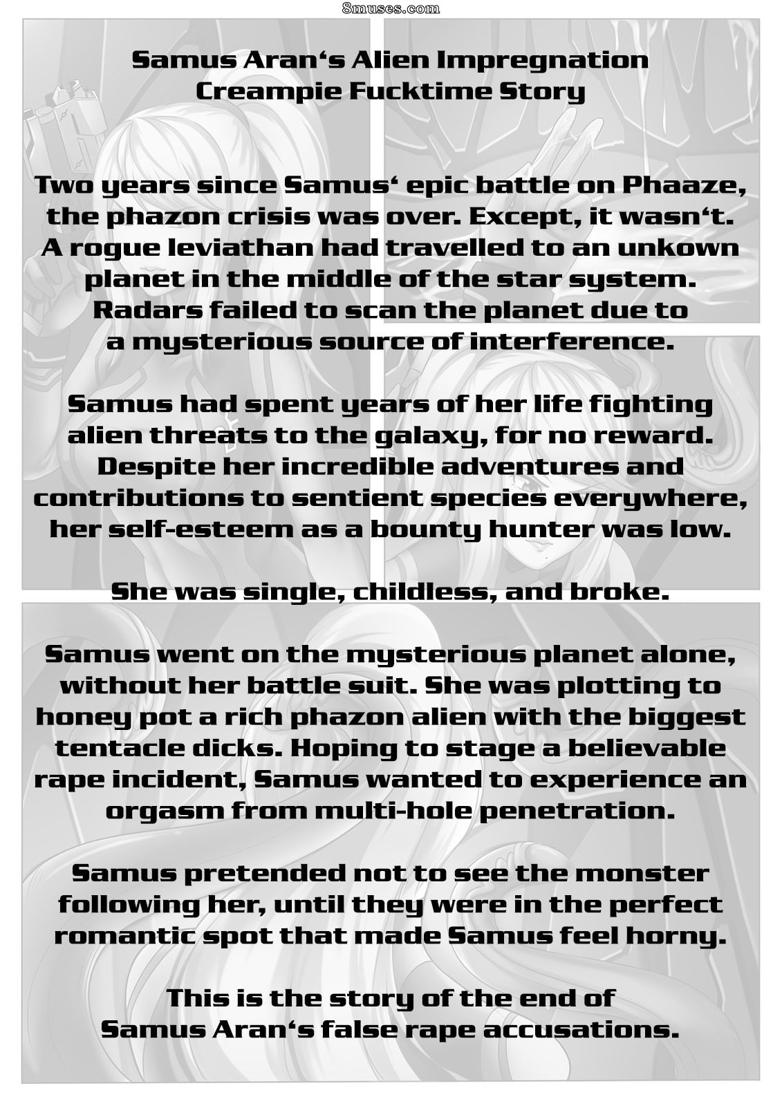 Samus Aran's Alien Impregnation Creampie Fucktime — page 2