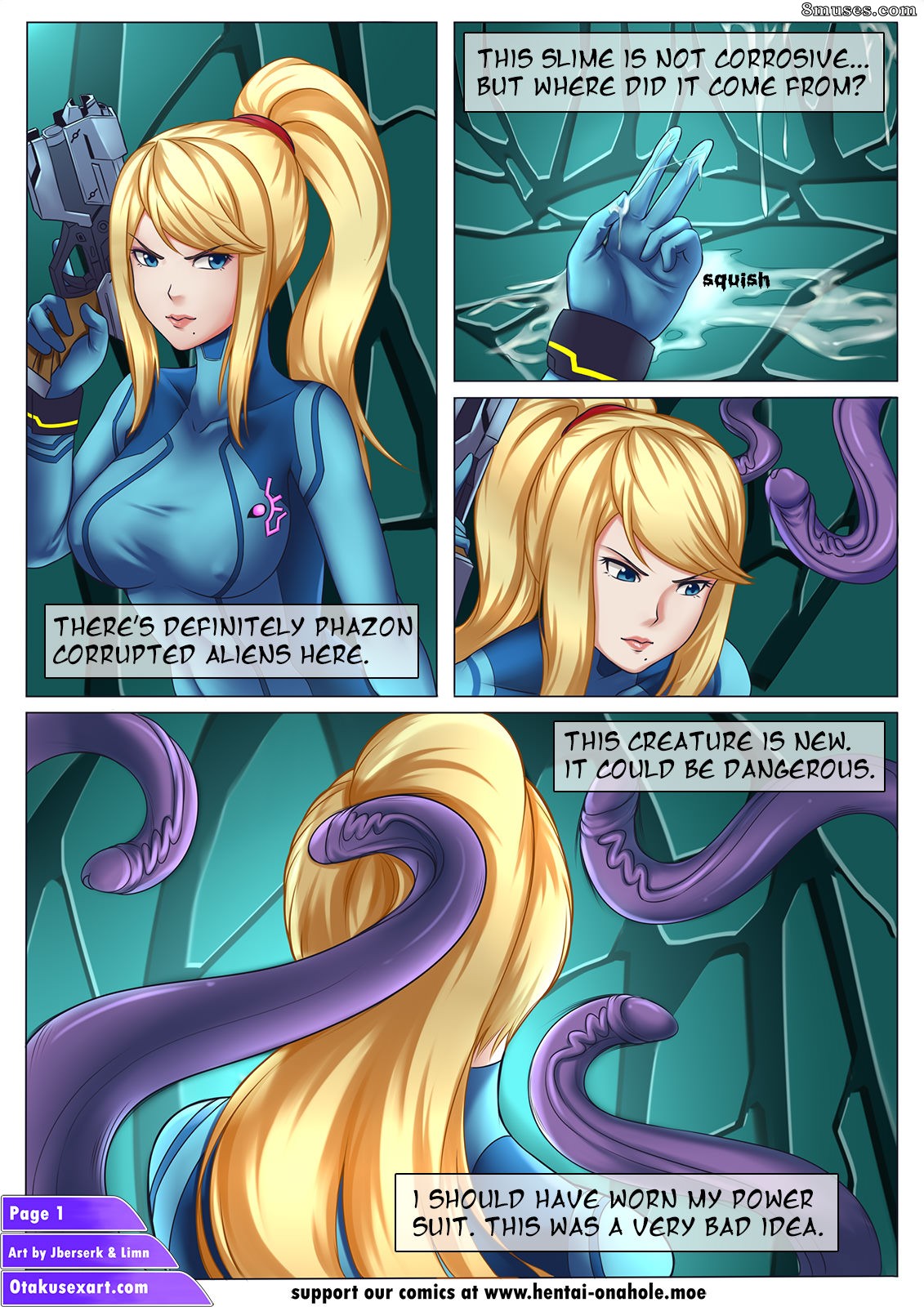 Samus Aran's Alien Impregnation Creampie Fucktime — page 3