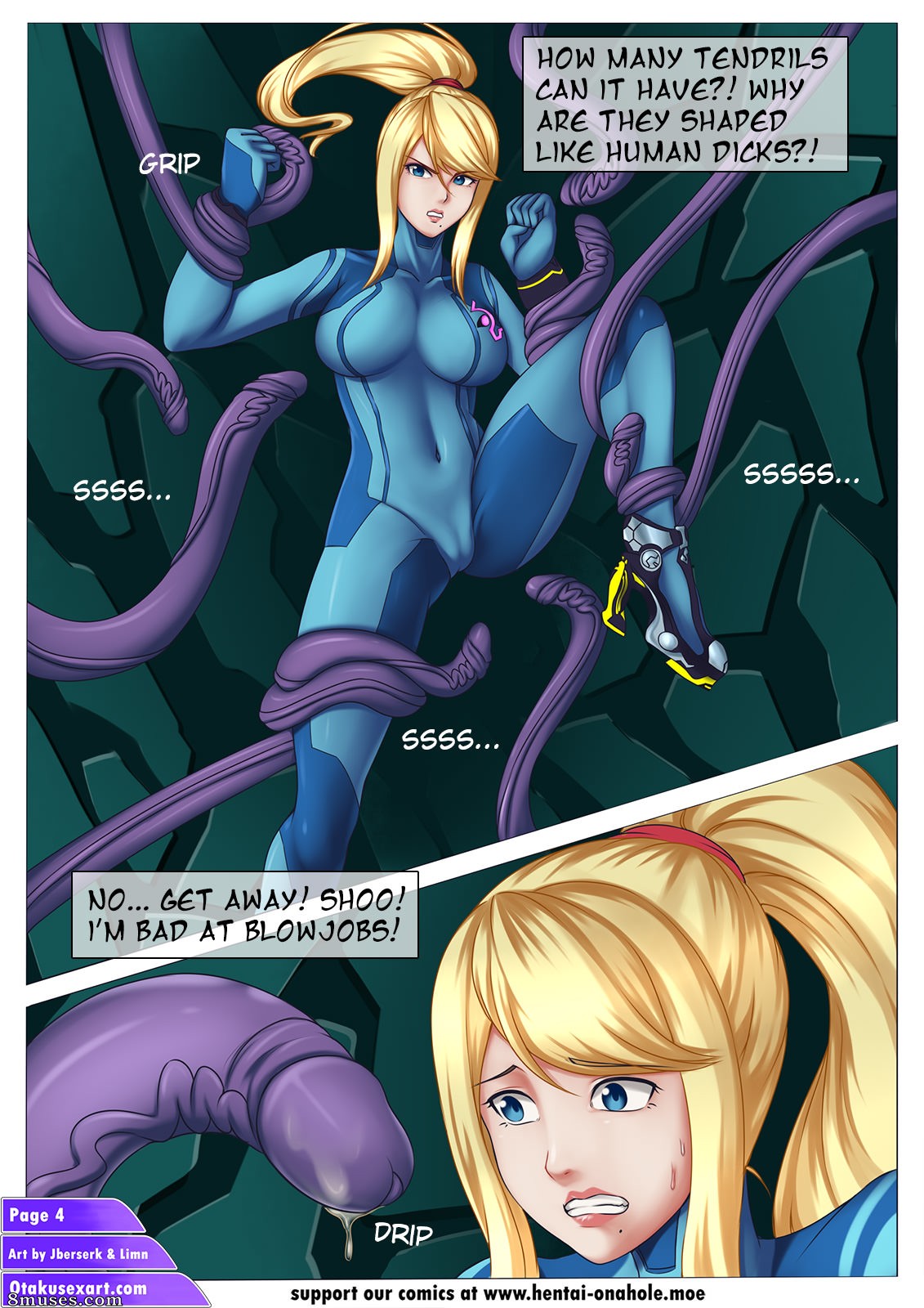 Samus Aran's Alien Impregnation Creampie Fucktime — page 6