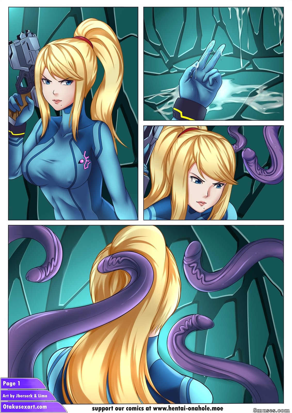 Samus Aran's Alien Impregnation Creampie Fucktime — page 7
