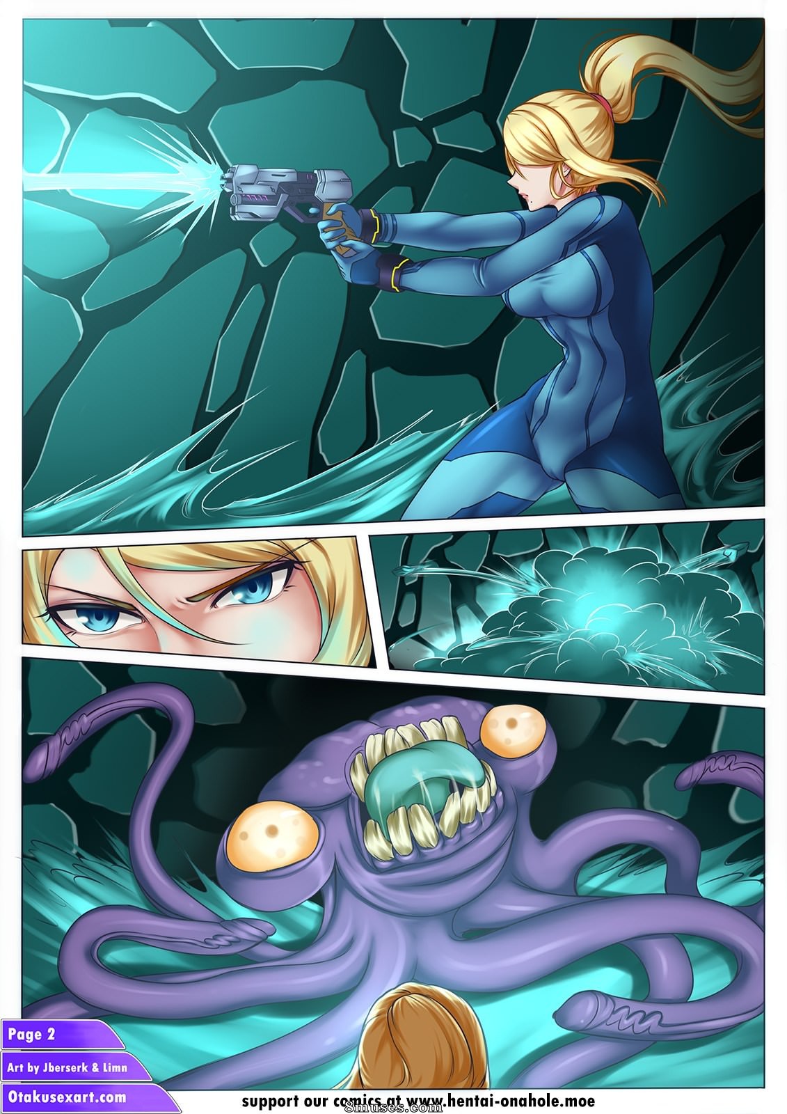 Samus Aran's Alien Impregnation Creampie Fucktime — page 8