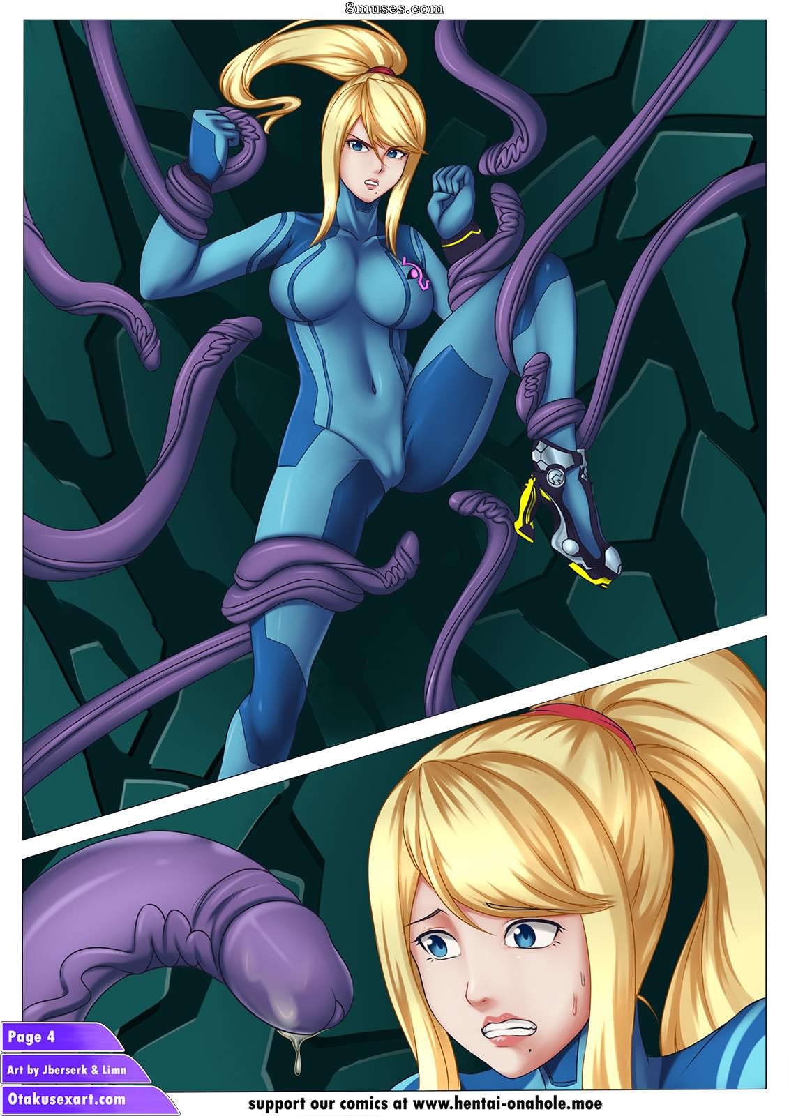 Samus Aran's Alien Impregnation Creampie Fucktime — page 10
