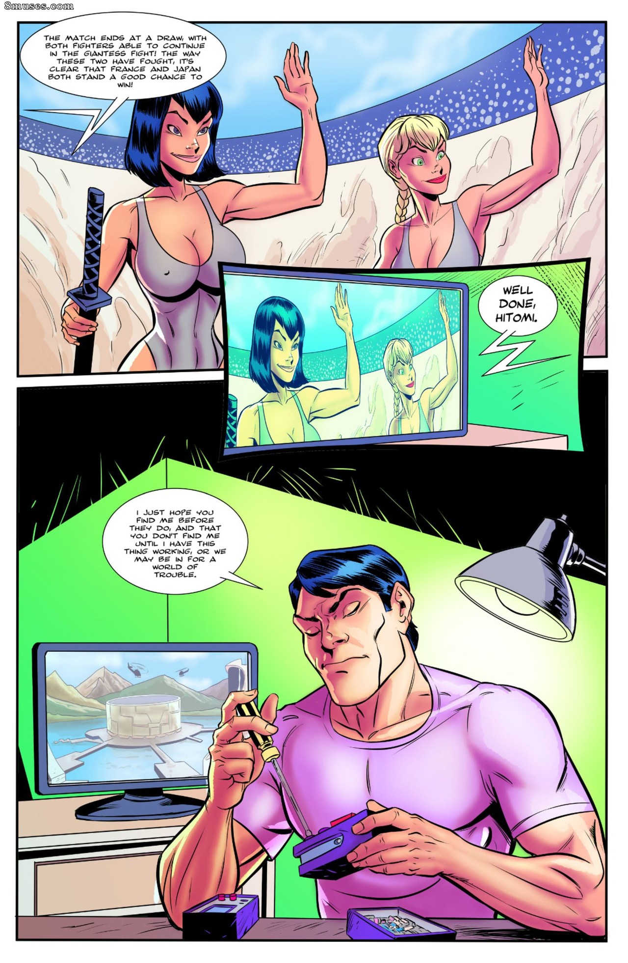 The Giantess Fight - Round One — page 38