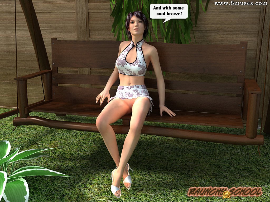 Threesome With a Sexy Milf in Backyard — page 8