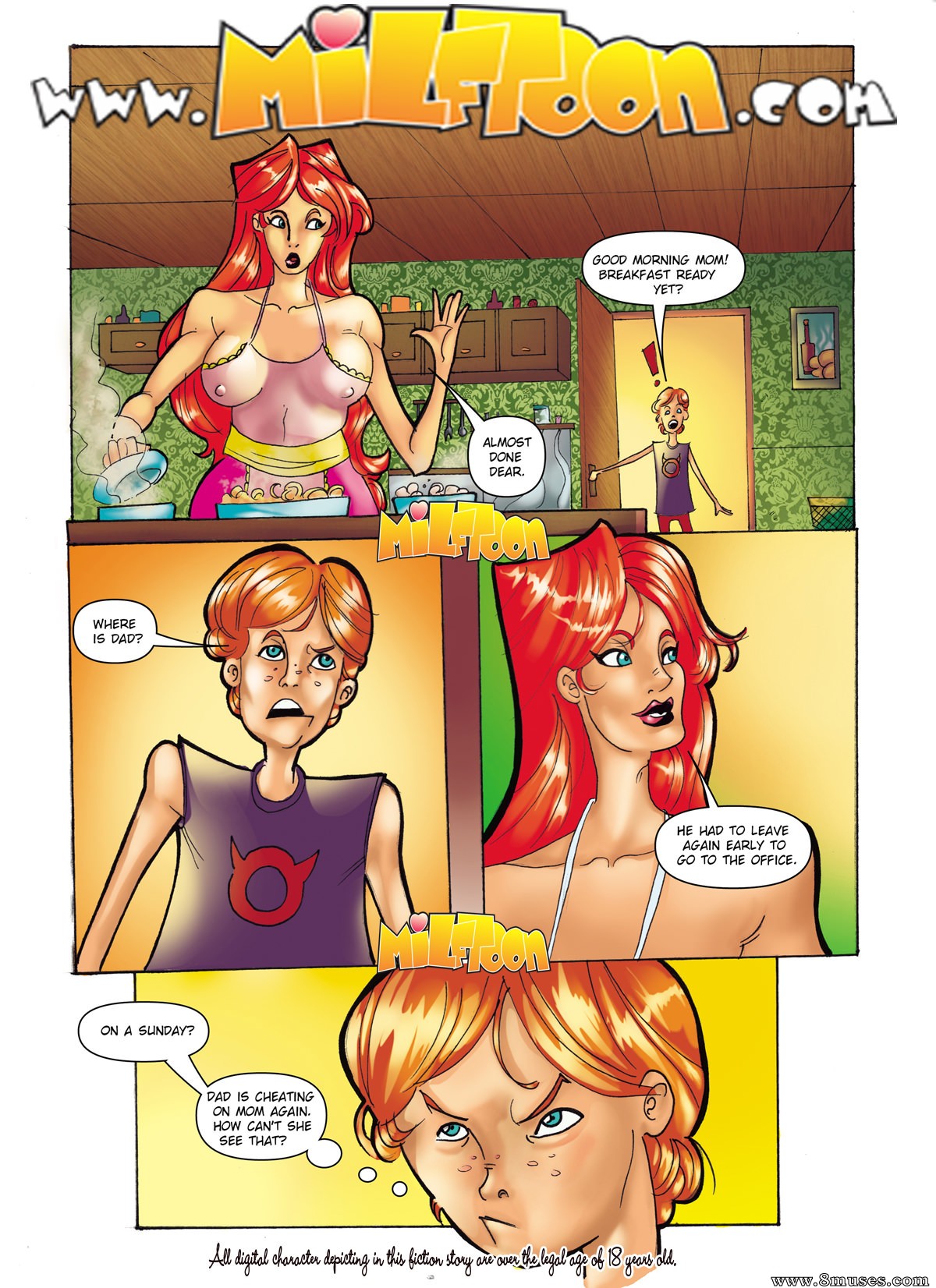 Dream redhead mom